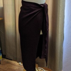 FREE PEOPLE knitted wrap skirt